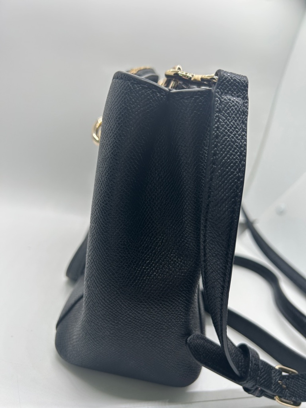 Coach Black Pebbled Leather Christie Satchel Tote Handbag Purse w/ Wallet 🌺🌺 - Picture 4 of 16